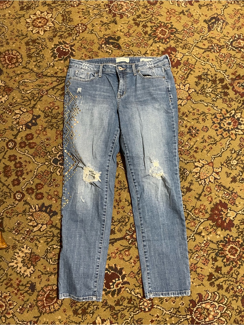 Jessica Simpson Blue Mika Best Friend Boyfriend Jeans